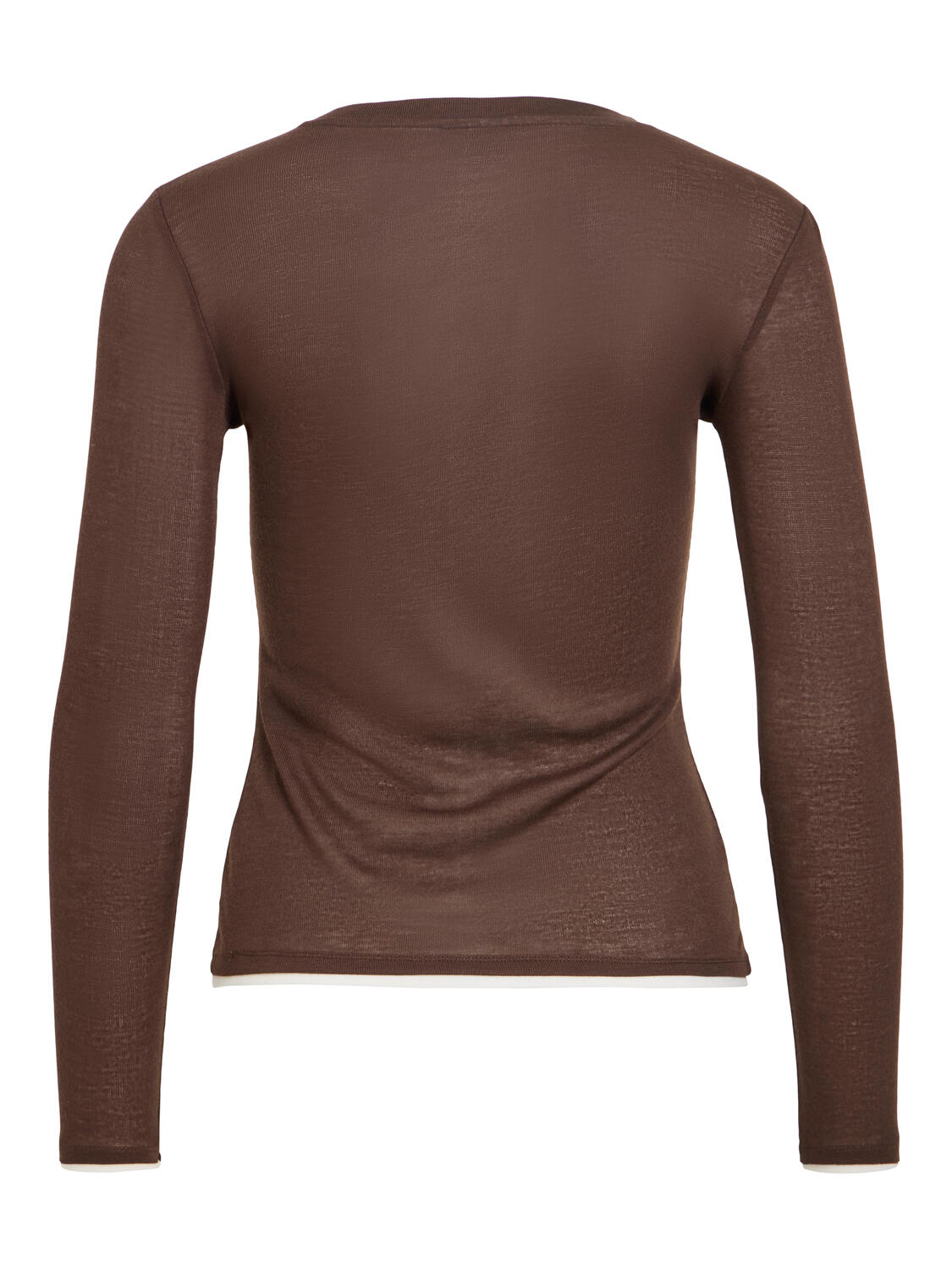 Vielianne langærmet t-shirt – Coffee Bean